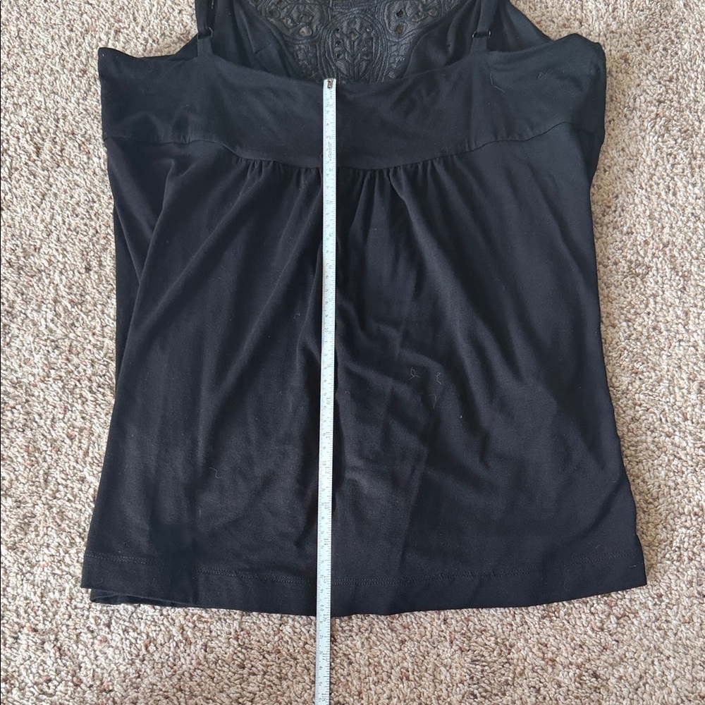 BCBGMaxAzria Black Lace Accent Tank Top - Picture 8 of 9